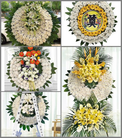 山东青岛平度市李园街道郭家烟村花圈速递