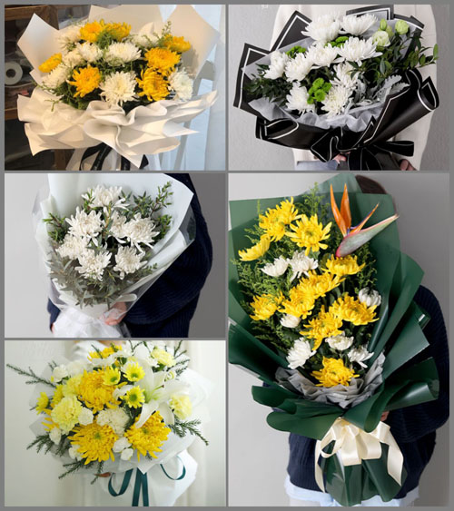 山东青岛平度市李园街道郭家烟村白事花束代送